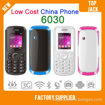 Cheap China Phone 6030 with Bluetooth and Torch Mobile Phone Dual SIM Dual Standby Cell Phone